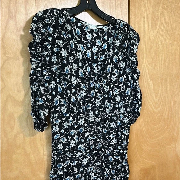 Veronica Beard Black and Blue Scoop Neck Sundress - Picture 2 of 7